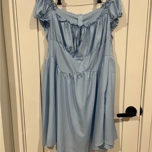Brand New plus size baby blue babydoll dress